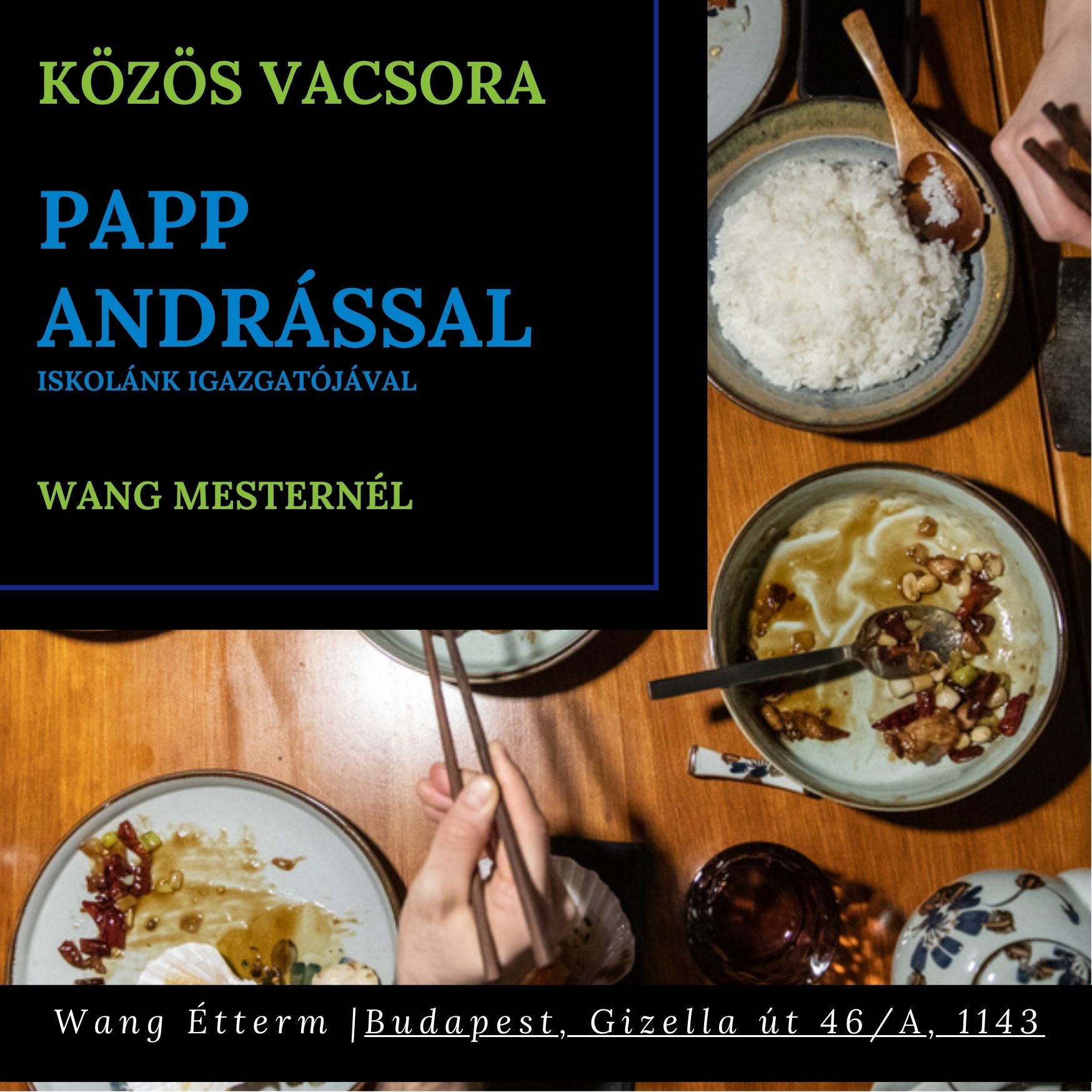 Vacsora Papp Andrással