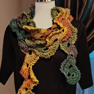Őszi Fények' - különleges horgolt sál